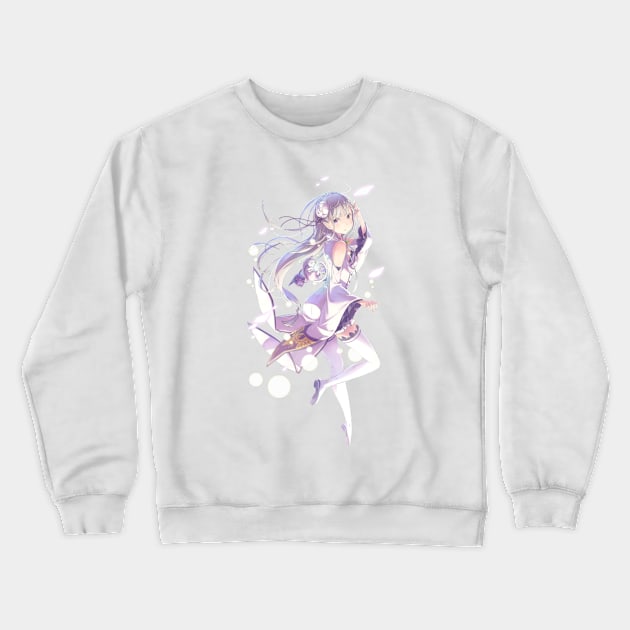 Re: Zero Emilia Crewneck Sweatshirt by Otakuteland